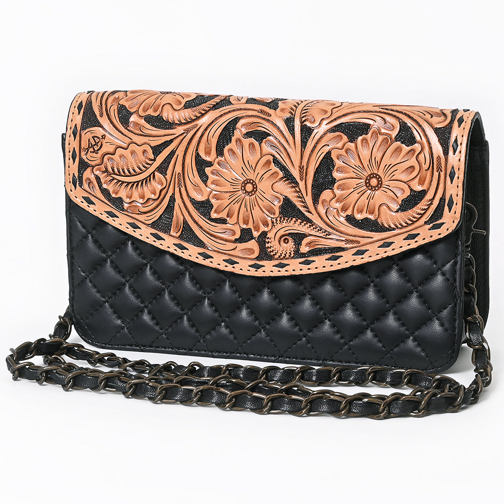 ADBG1781 Small Crossbody  Hand tooled Genuine Leather women bag western Bag