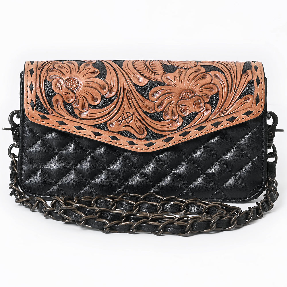 ADBG1782 Wallet Hand tooled Genuine Leather women bag western Bag