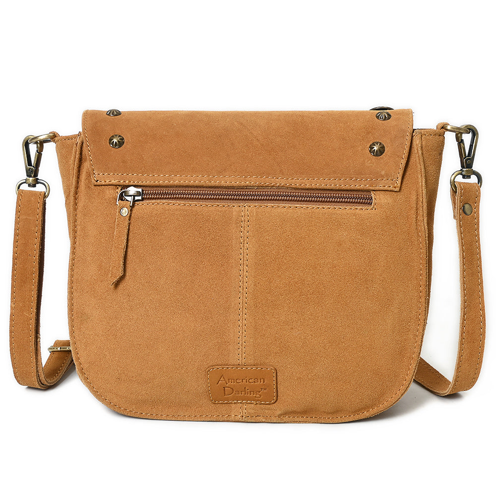ADBGA836 Crossbody Genuine suede Genuine Leather women bag western Bag