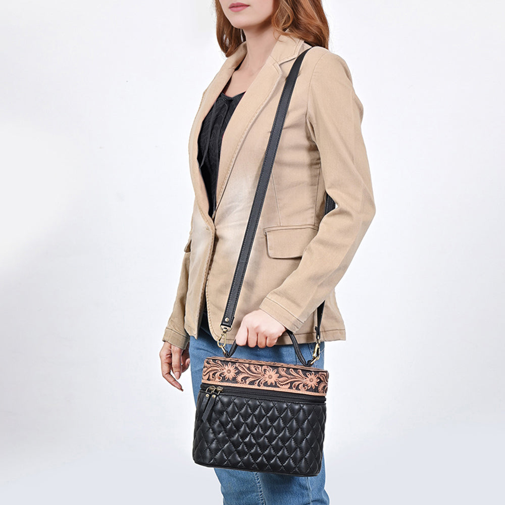 ADBGA845 Crossbody Hand Tooled Genuine Leather women bag western Bag