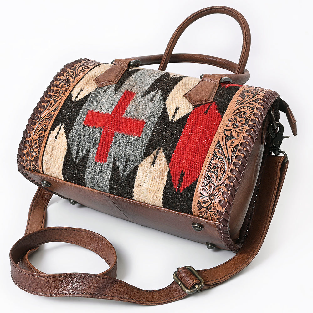 ADBG1789 Tote  Saddle Blanket Genuine Leather women bag western Bag