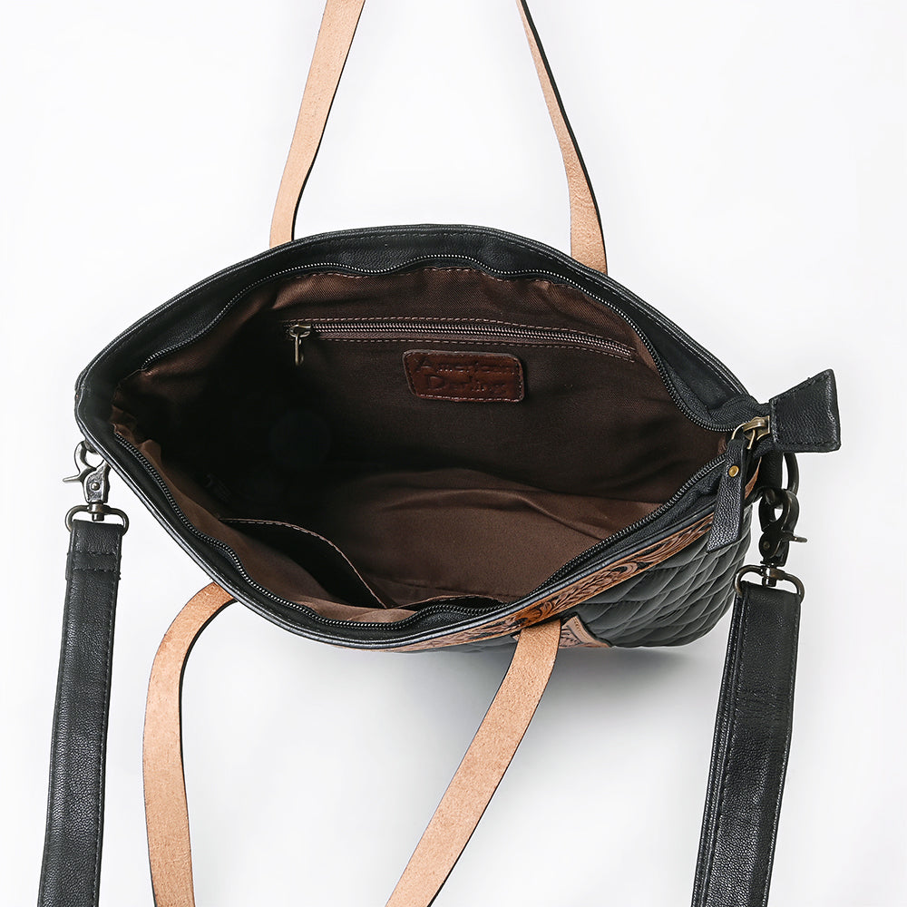 ADBG1793 Tote  Hand tooled Leather Genuine Leather women bag western Bag