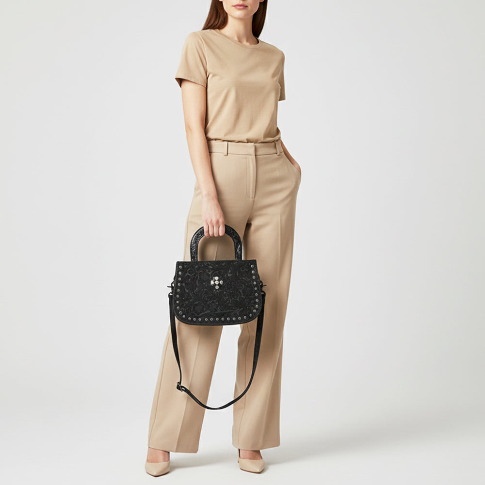 ADBG1799 Tote Genuine suede Genuine Leather women bag western Bag