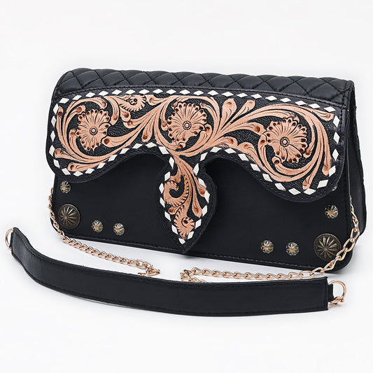 ADBGA874 Crossbody Hand Tooled Genuine Leather women bag western Bag