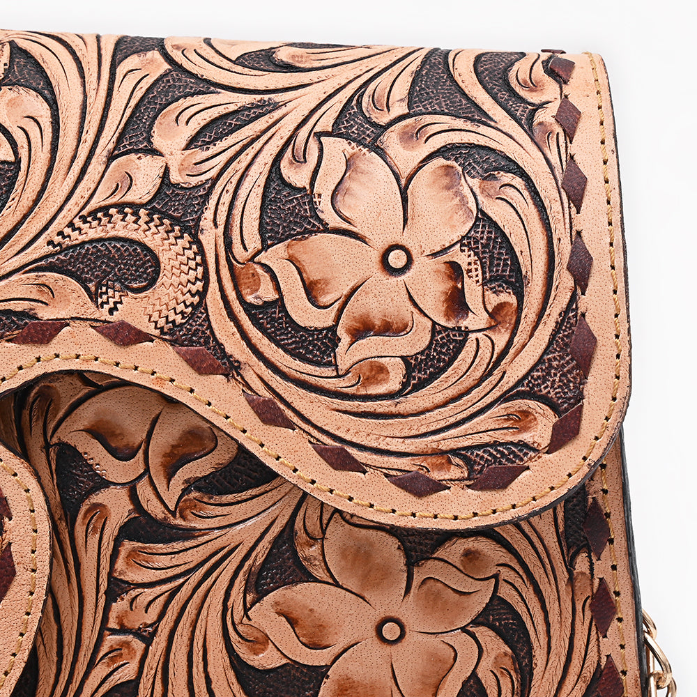 ADBGA877 Crossbody Hand Tooled Genuine Leather women bag western Bag