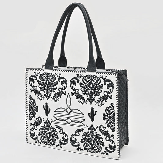 ADBGA884 Tote Embroidery Genuine Leather women bag western Bag