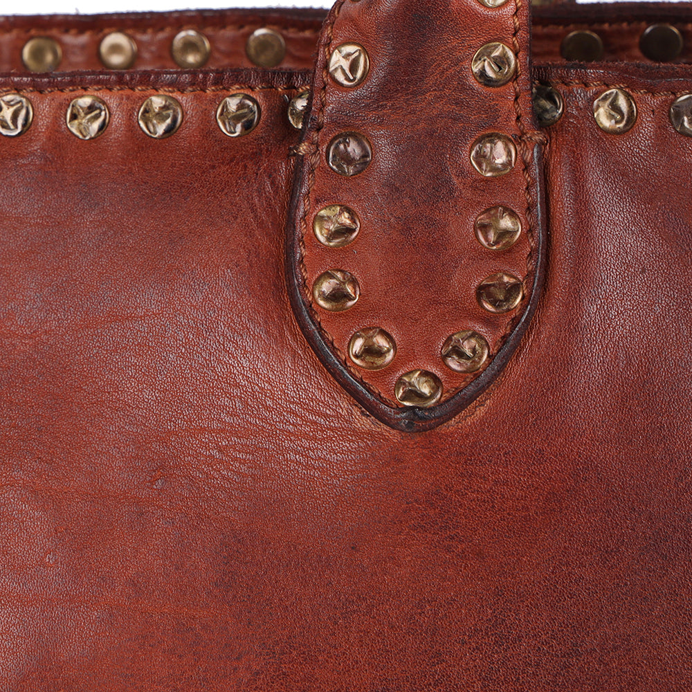 SWL139 Solviera -Handcrafted Riveted Tote