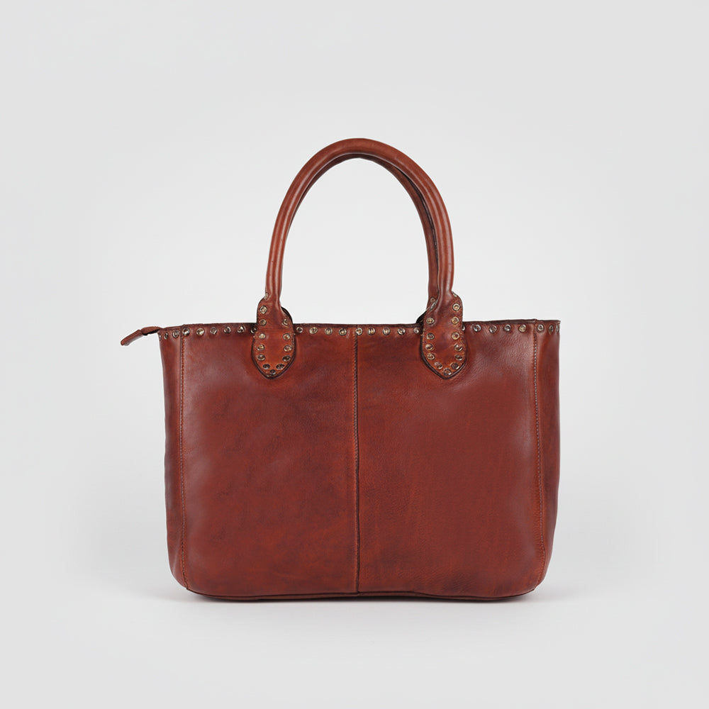 SWL139 Solviera -Handcrafted Riveted Tote
