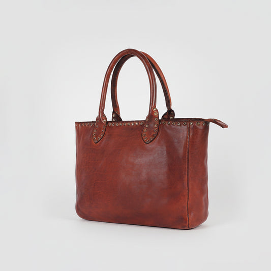 SWL139 Solviera -Handcrafted Riveted Tote