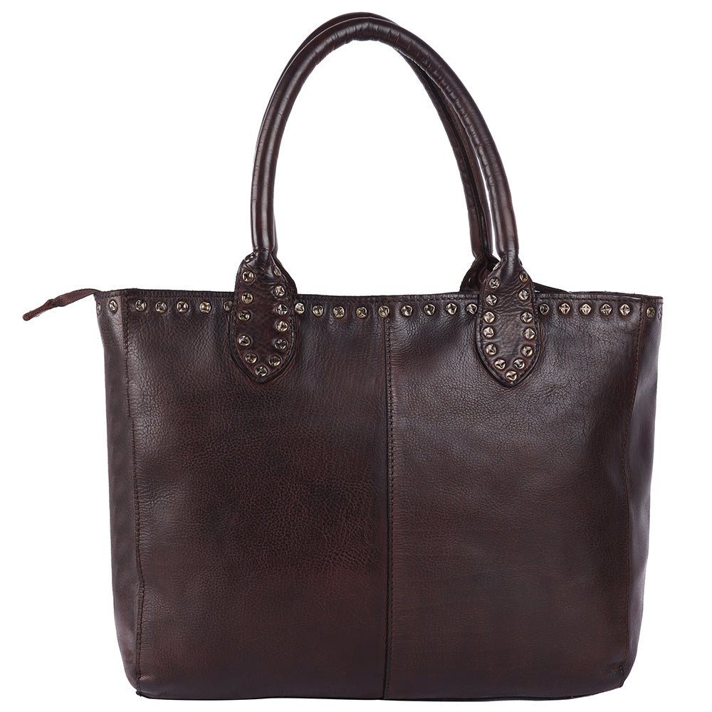 SWL139BRN Tote Genuine Leather women bag western Bag