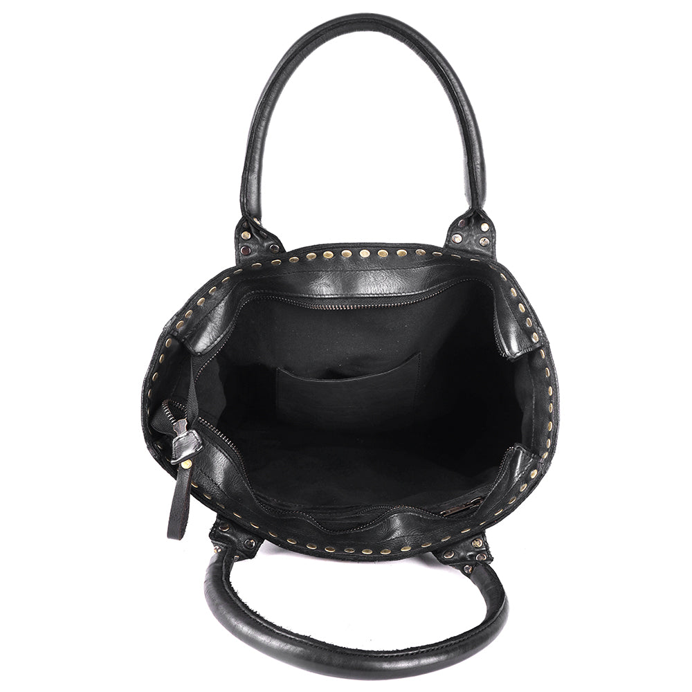 SWL139BLK Tote Genuine Leather women bag western Bag