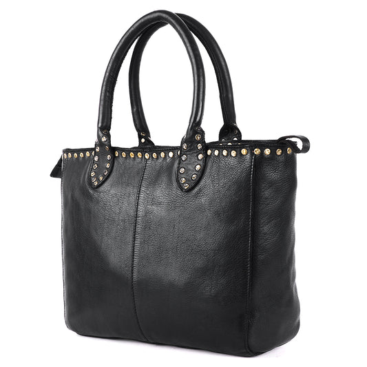 SWL139BLK Tote Genuine Leather women bag western Bag