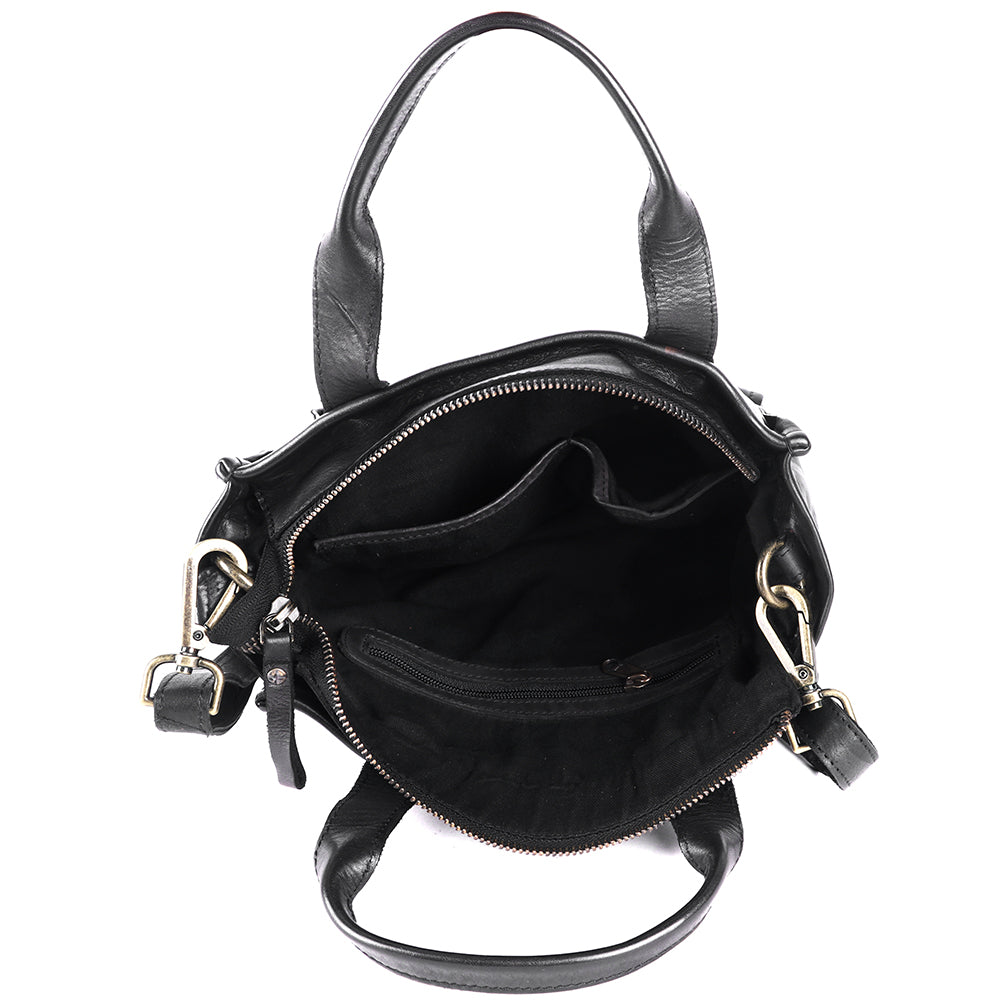 SWL140BLK Tote Genuine Leather women bag western Bag