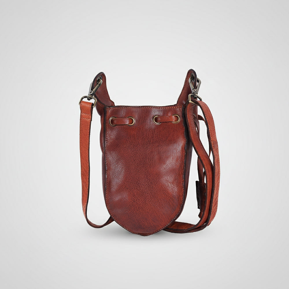 SWL143 Cordaro - Leather Pouch Cross Body