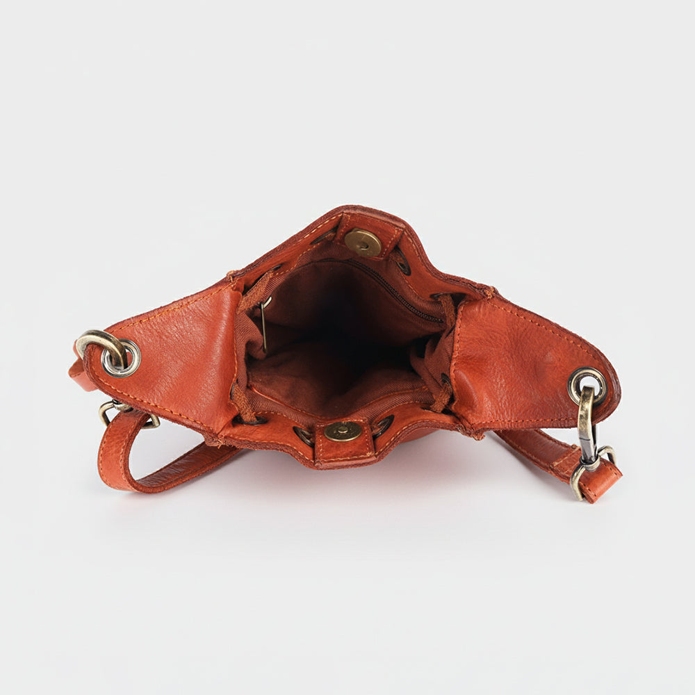 SWL143 Cordaro - Leather Pouch Cross Body