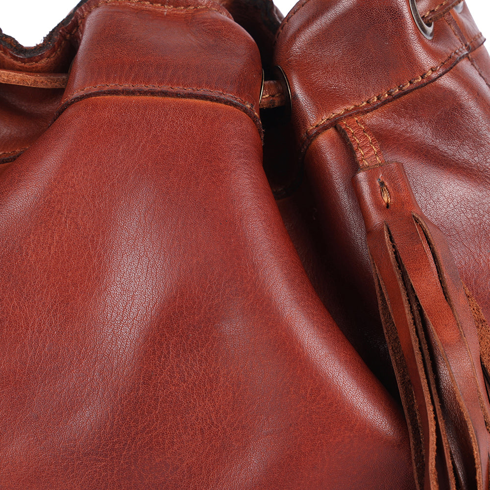 SWL148 Mandello - Leather Fringe Bucket