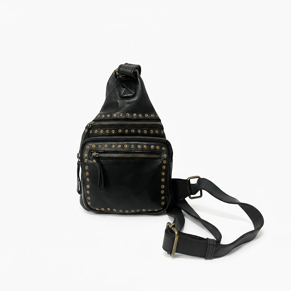 SWL155BLK  Sling Genuine Leather Women Bag Western Handbag