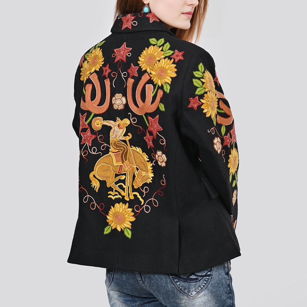 ADJKT072 Women Fabric Shirt Jacket Dress