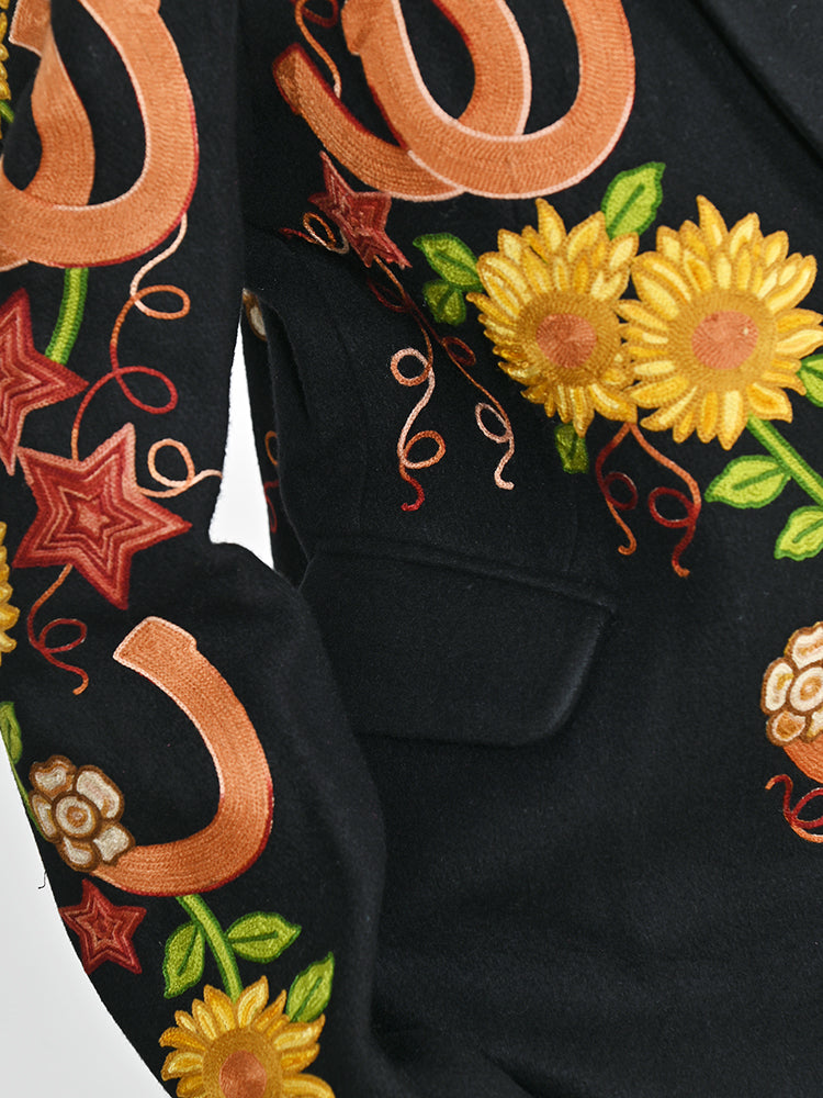 ADJKT072 Women Fabric Shirt Jacket Dress