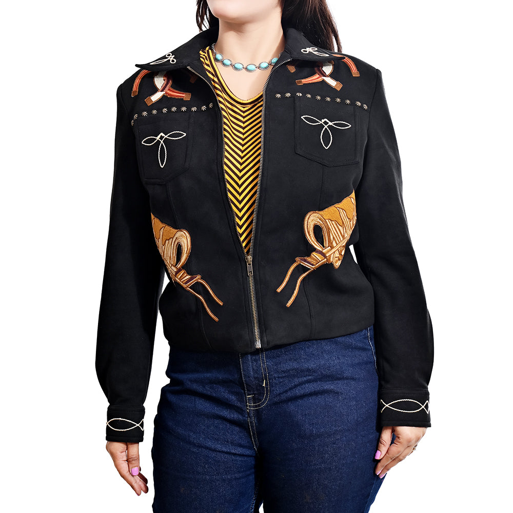 ADJKT074 Women Fabric Shirt Jacket Dress