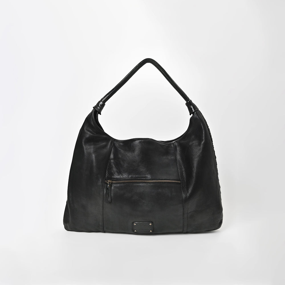 SWC141 Artisan Woven Leather Hobo Bag