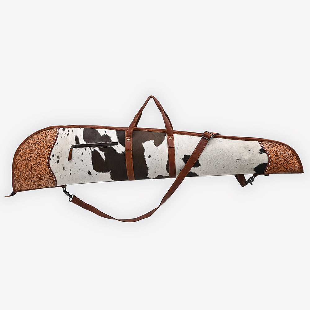 ADGC109 Gun Case Hair-On Hand Tooled Genuine Leather women bag western Bag