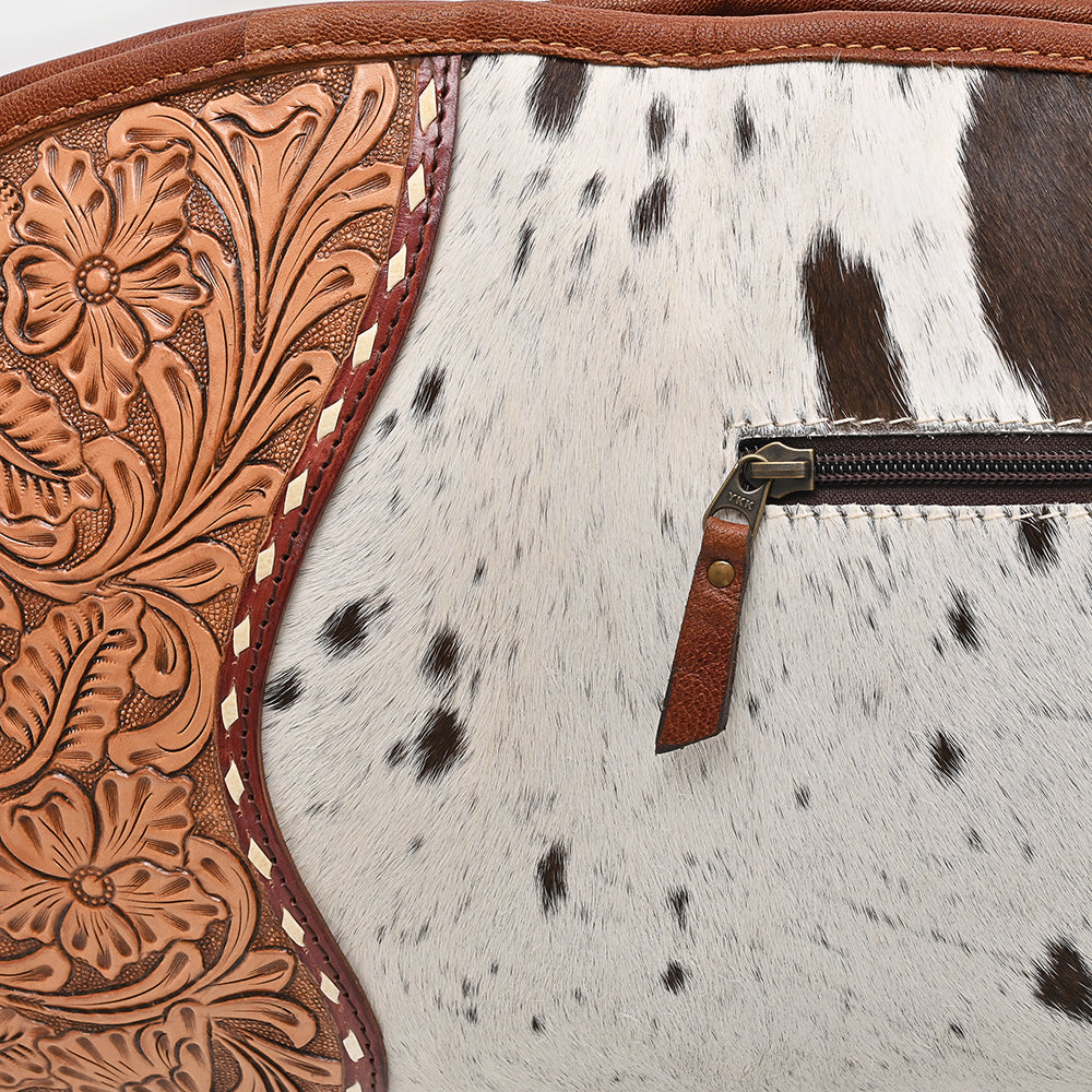 ADGC109 Gun Case Hair-On Hand Tooled Genuine Leather women bag western Bag