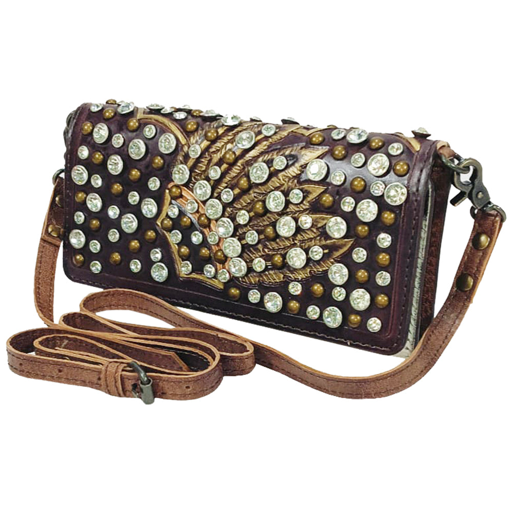 ADBG1840 Wallet Genuine Full Grain Leather Women Bag