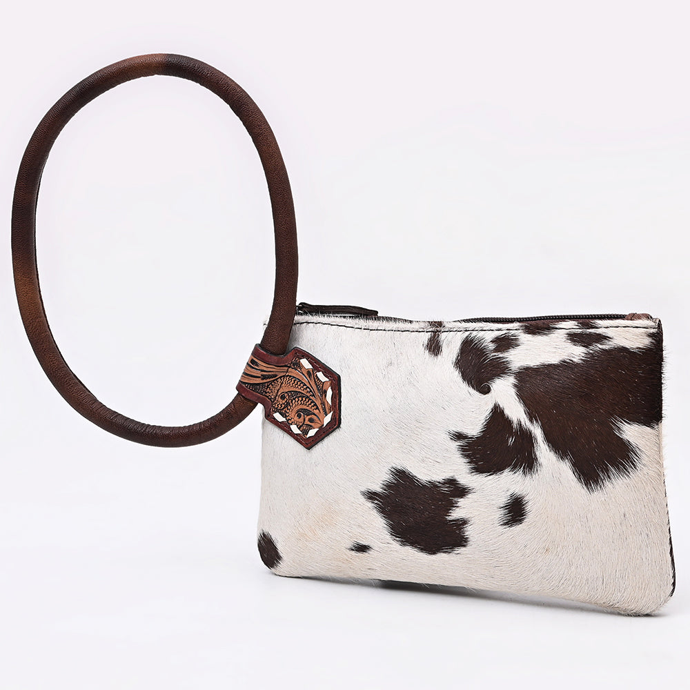 ADBG1841 Wristlet Hair-On Genuine Leather women bag western Bag