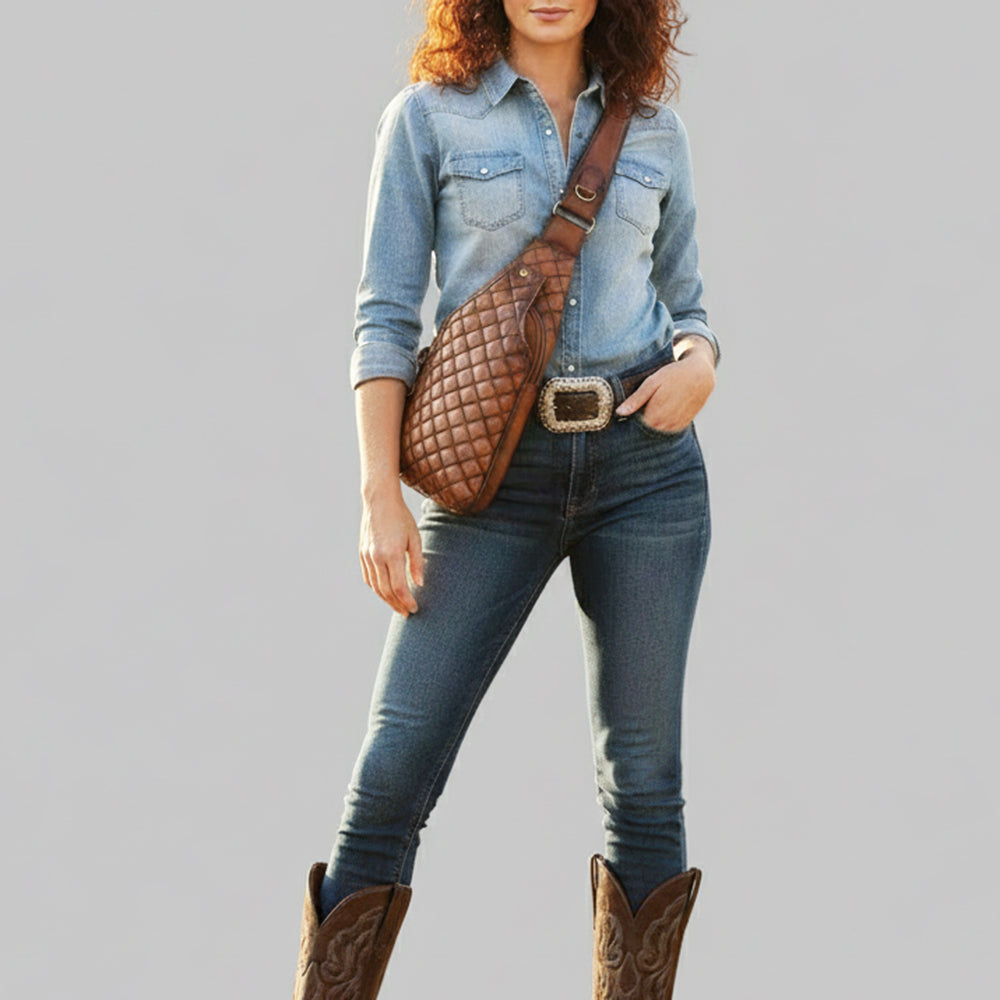 ADBGM824 Sling Genuine Western Leather Women Bag