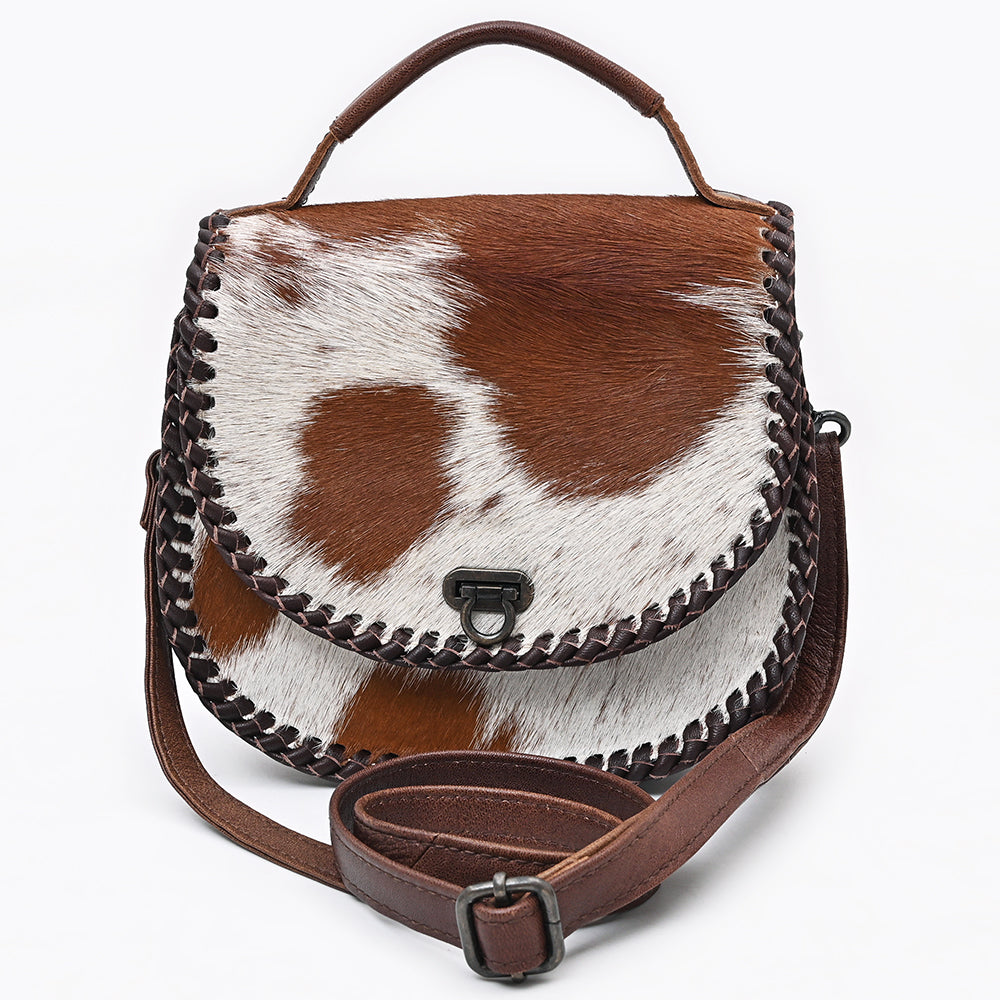 ADBG1221 American Darling Genuine Hair-On Cowhide Leather Western Crossbody Bag