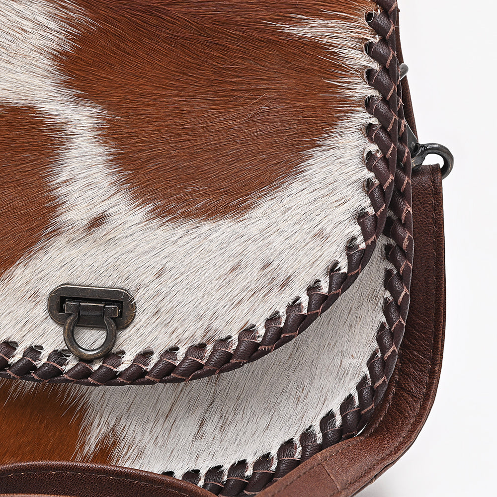 ADBG1221 American Darling Genuine Hair-On Cowhide Leather Western Crossbody Bag