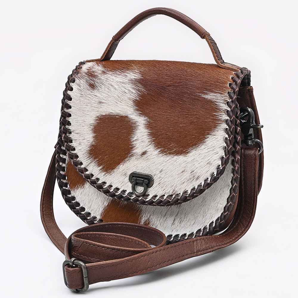 ADBG1221 American Darling Genuine Hair-On Cowhide Leather Western Crossbody Bag