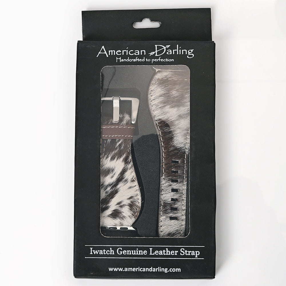 ADWAM130 Beautifully Hair-On Genuine Leather I watch Strap Unisex