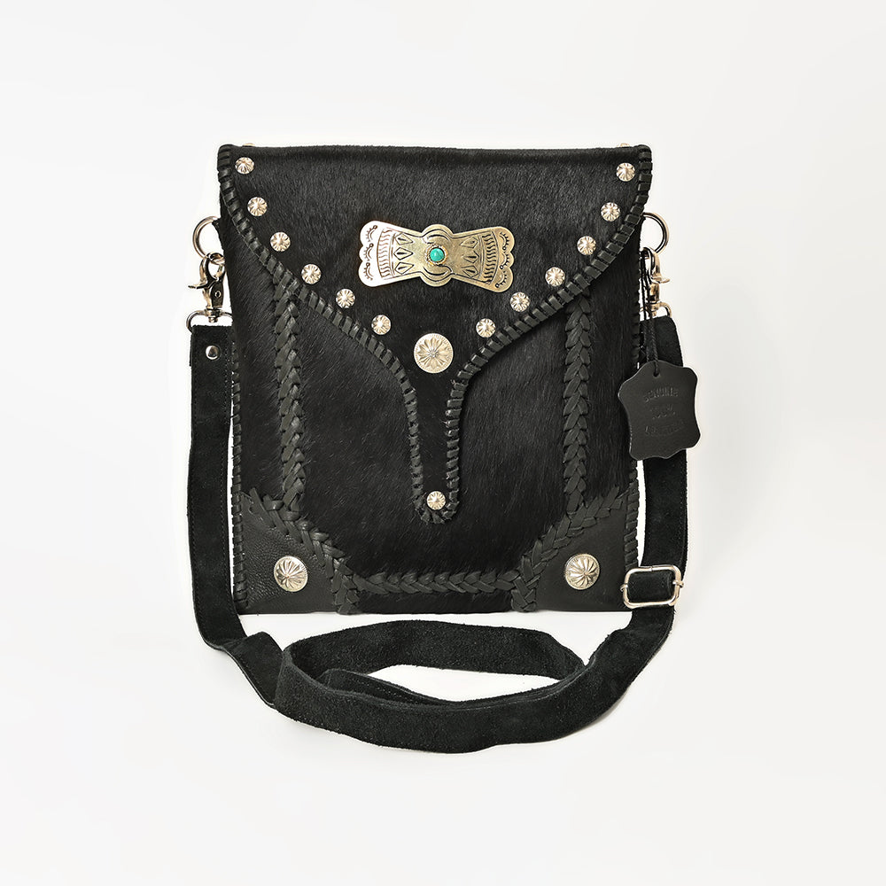 ADBGM839 Crossbody Hair On Genuine Leather Women Bag