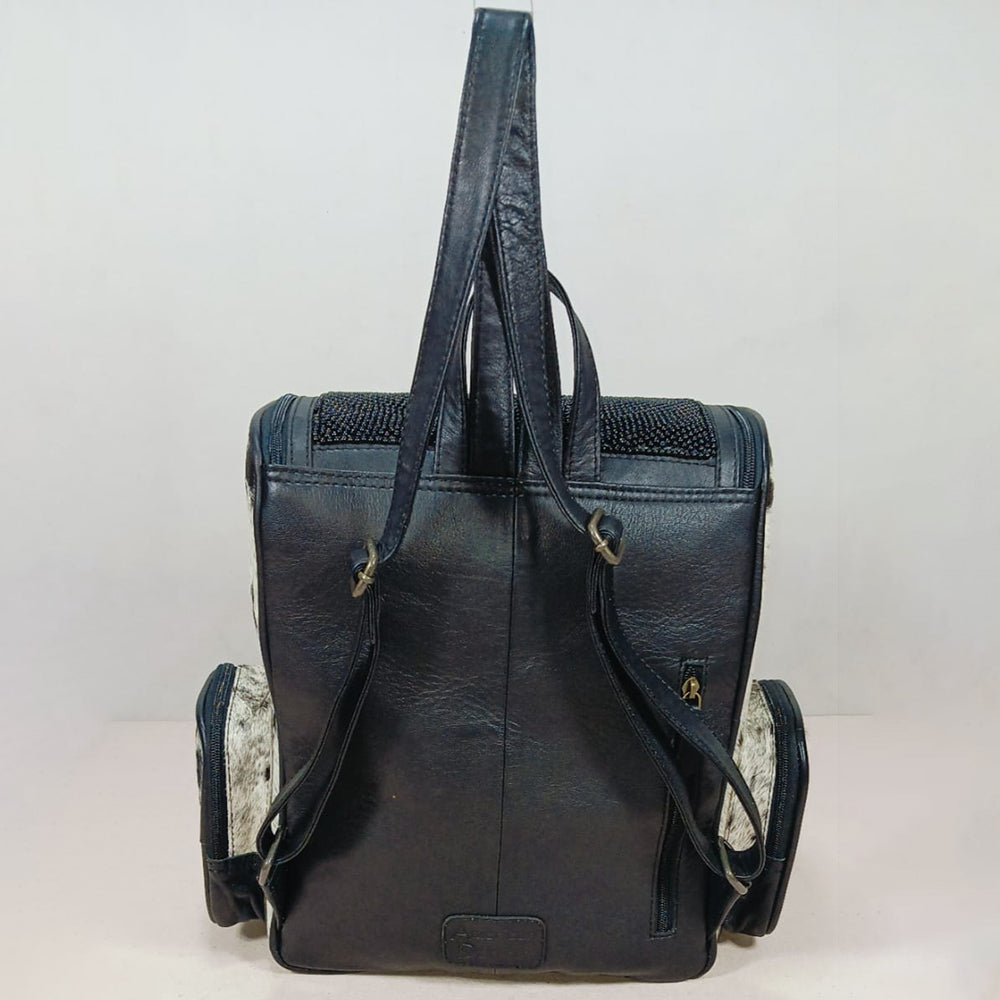 ADBG1886 Backpack Hand Tooled Hair on Genuine Leather Women Bag