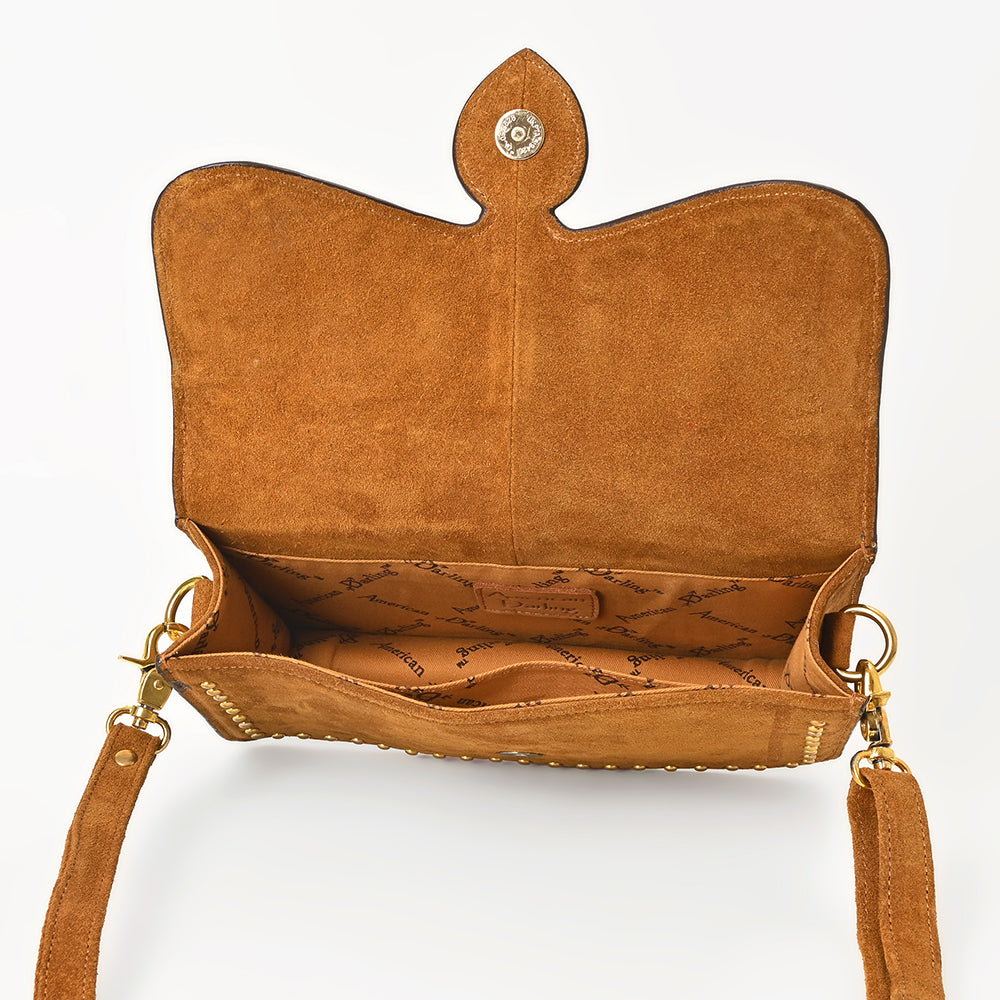 ADBGM848 Crossbody Genuine Suede Leather Women Bag