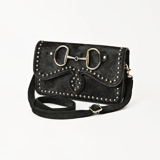 ADBGM849 Crossbody Hair On Genuine suede Leather Women Bag