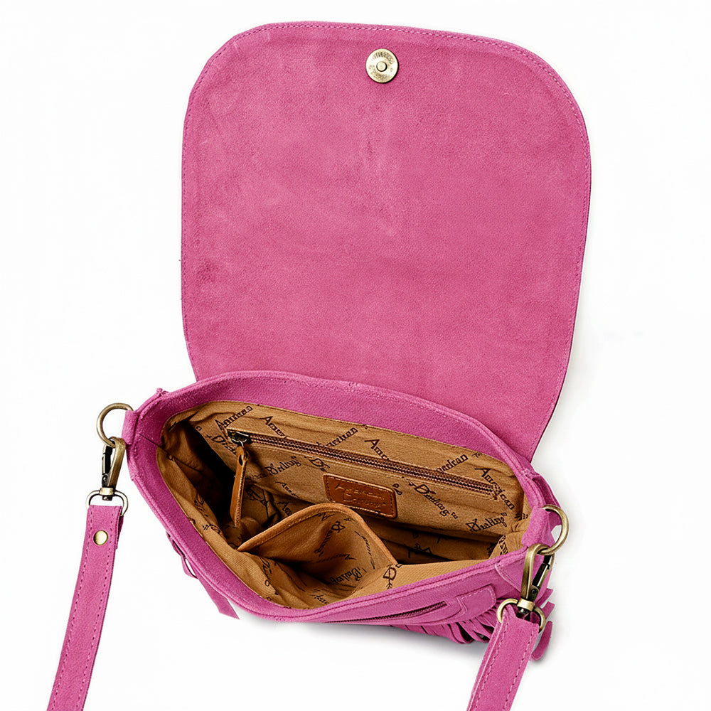 ADBGA836 Crossbody Genuine suede Genuine Leather women bag western Bag