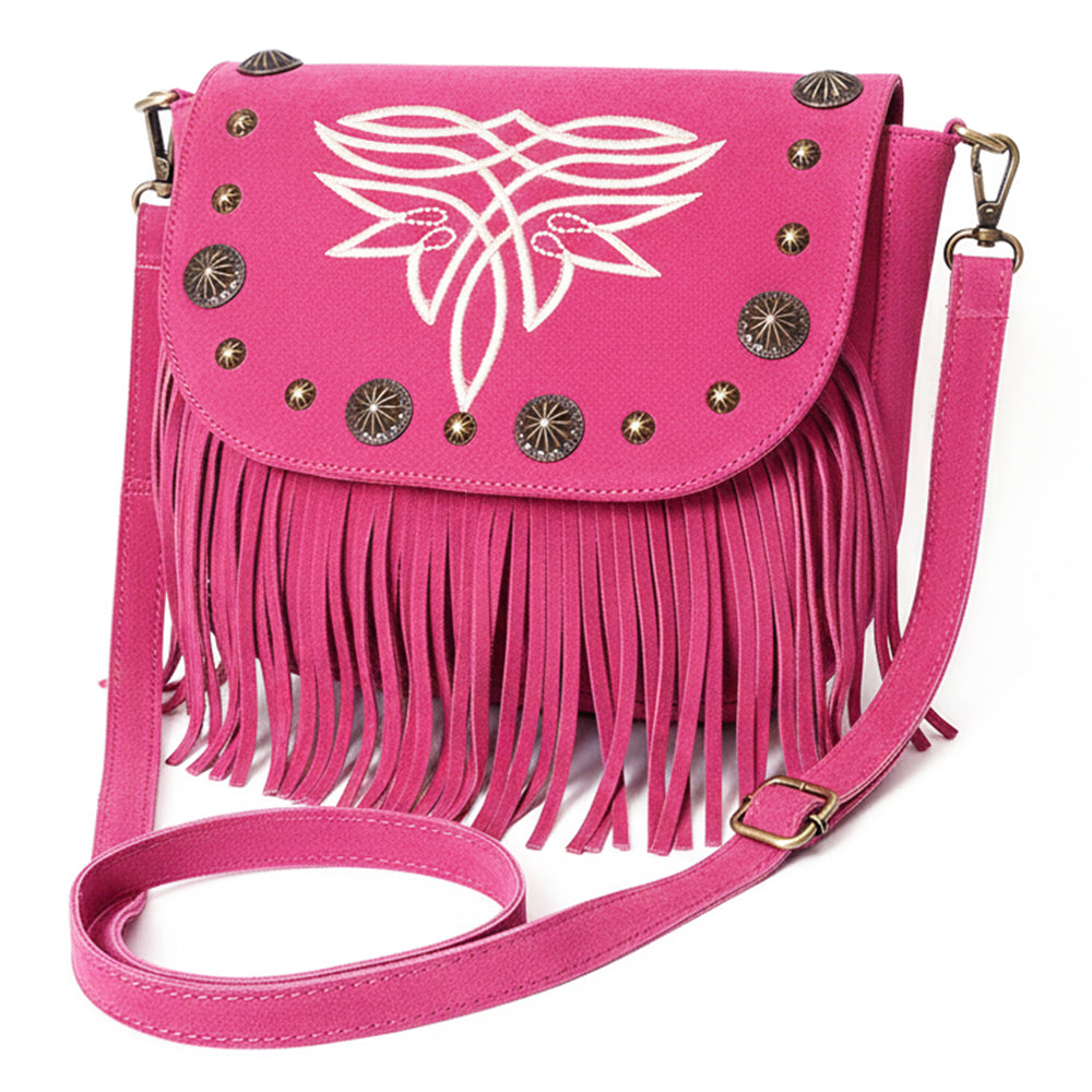 ADBGA836 Crossbody Genuine suede Genuine Leather women bag western Bag