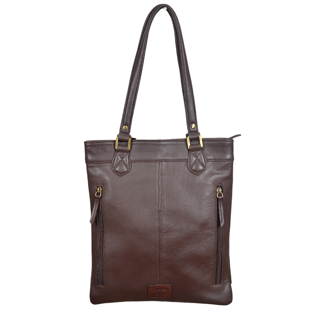 ADBGA993 Tote Hand Tooled Hair on Genuine Leather Women Bag