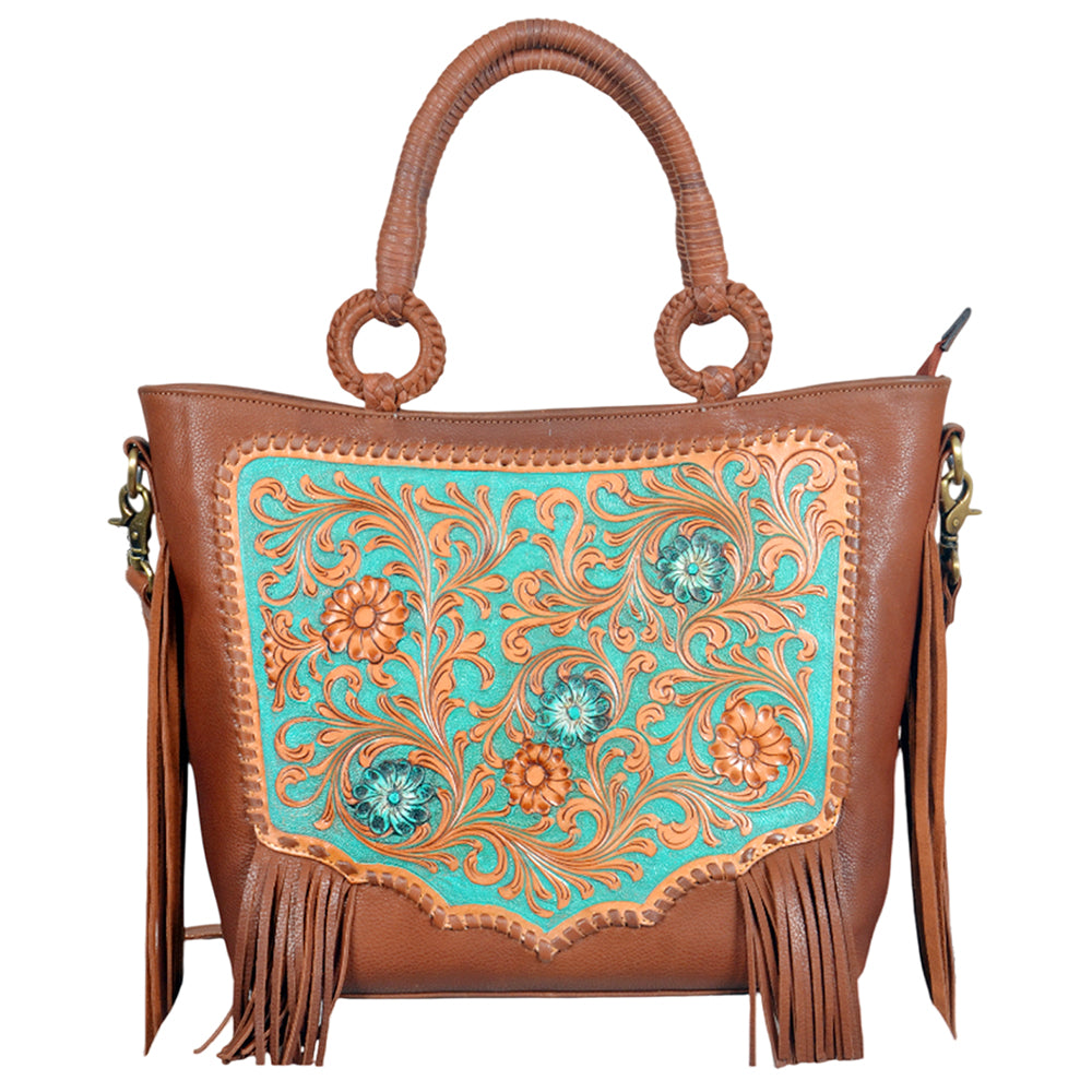 ADBGA1010 Crossbody Hand Tooled  Genuine Leather Women Bag