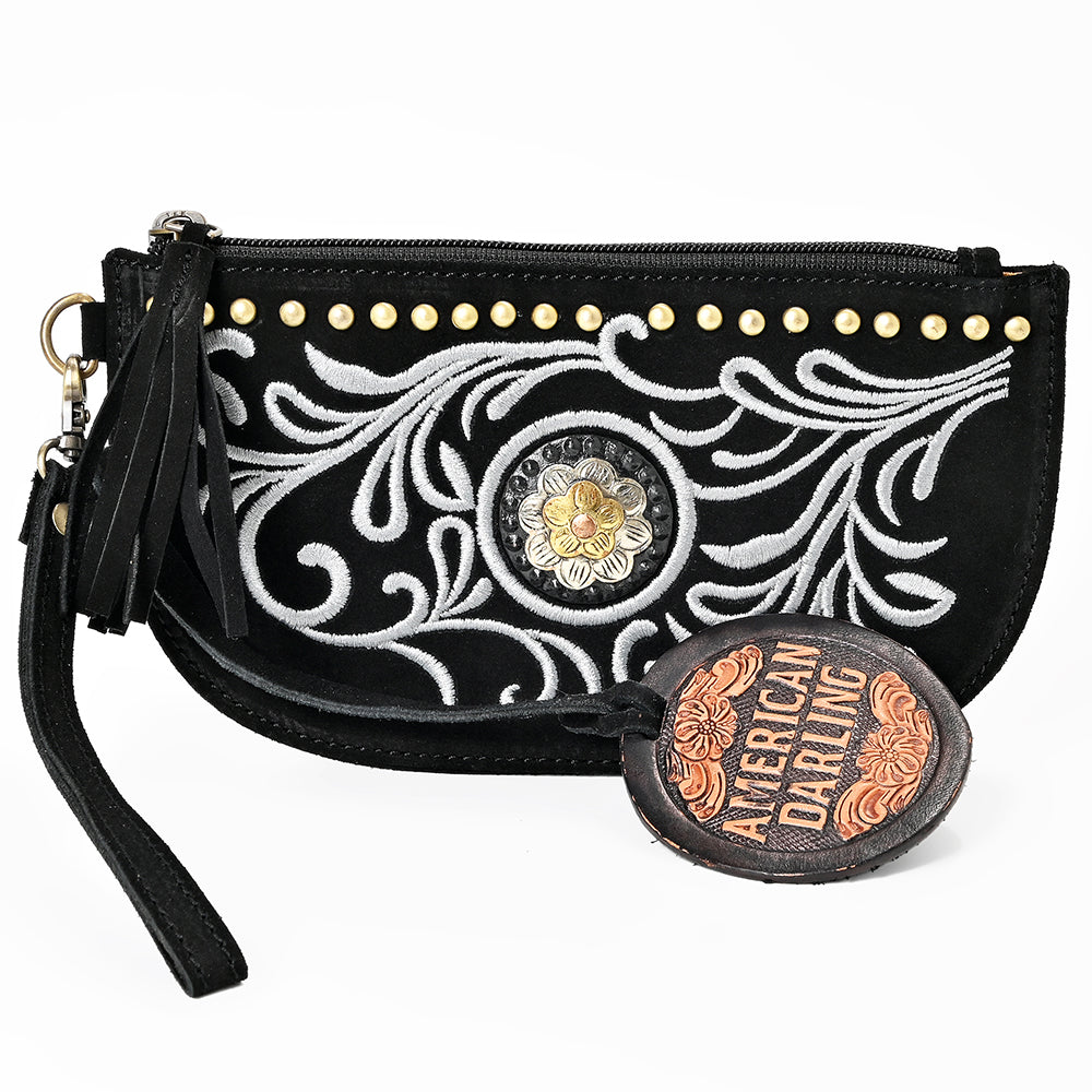 ADBGA1011A Wristlet Genuine Leather Women Bag