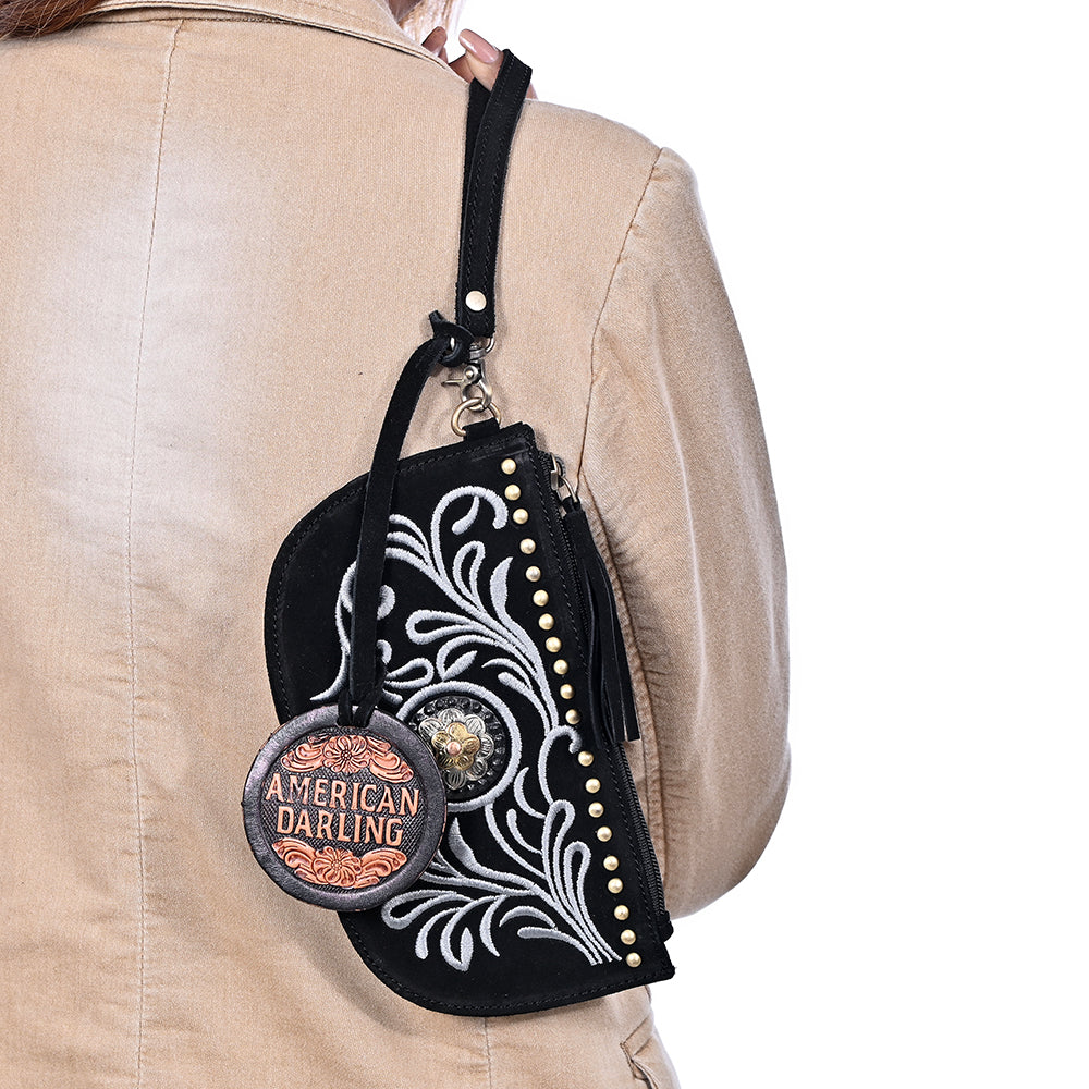 ADBGA1011A Wristlet Genuine Leather Women Bag