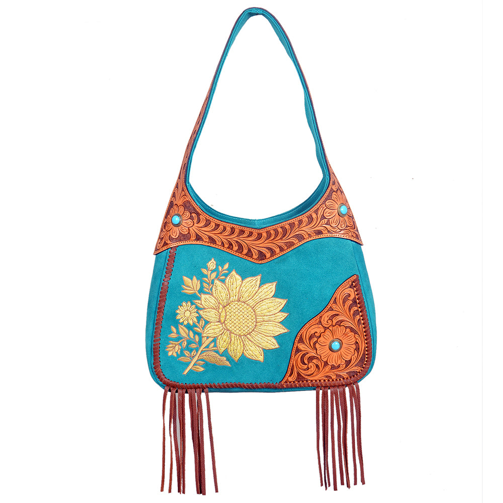 ADBGA1012 Hobo Hand Tooled Genuine Leather Women Bag