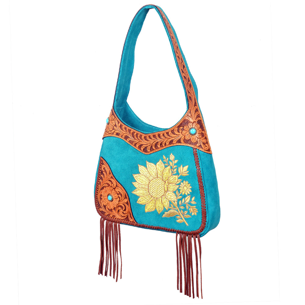 ADBGA1012 Hobo Hand Tooled Genuine Leather Women Bag