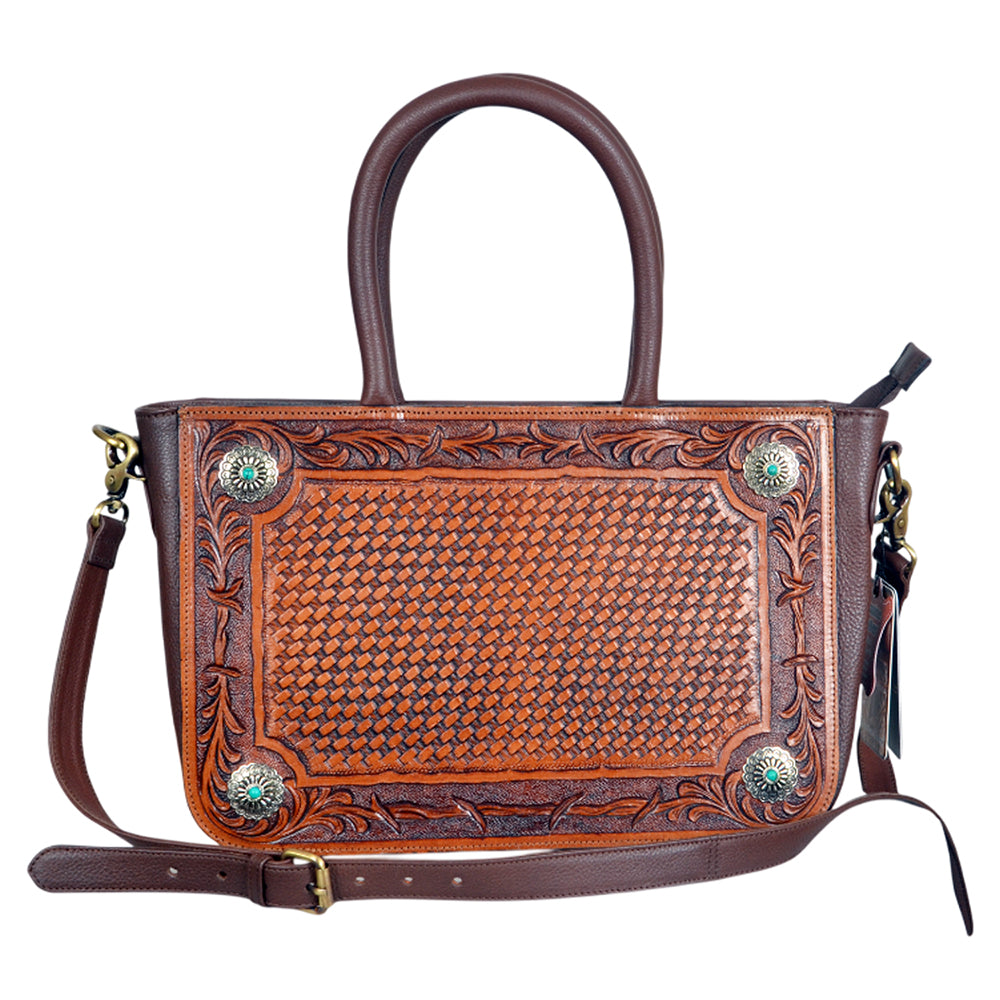 ADBGA1014 Tote Hand Tooled Genuine Leather Women Bag