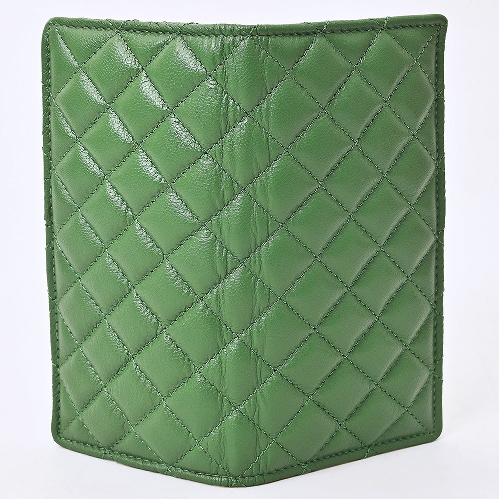 NMBGM221 Never Mind Diamond Quilted Leather Long Bifold Wallet