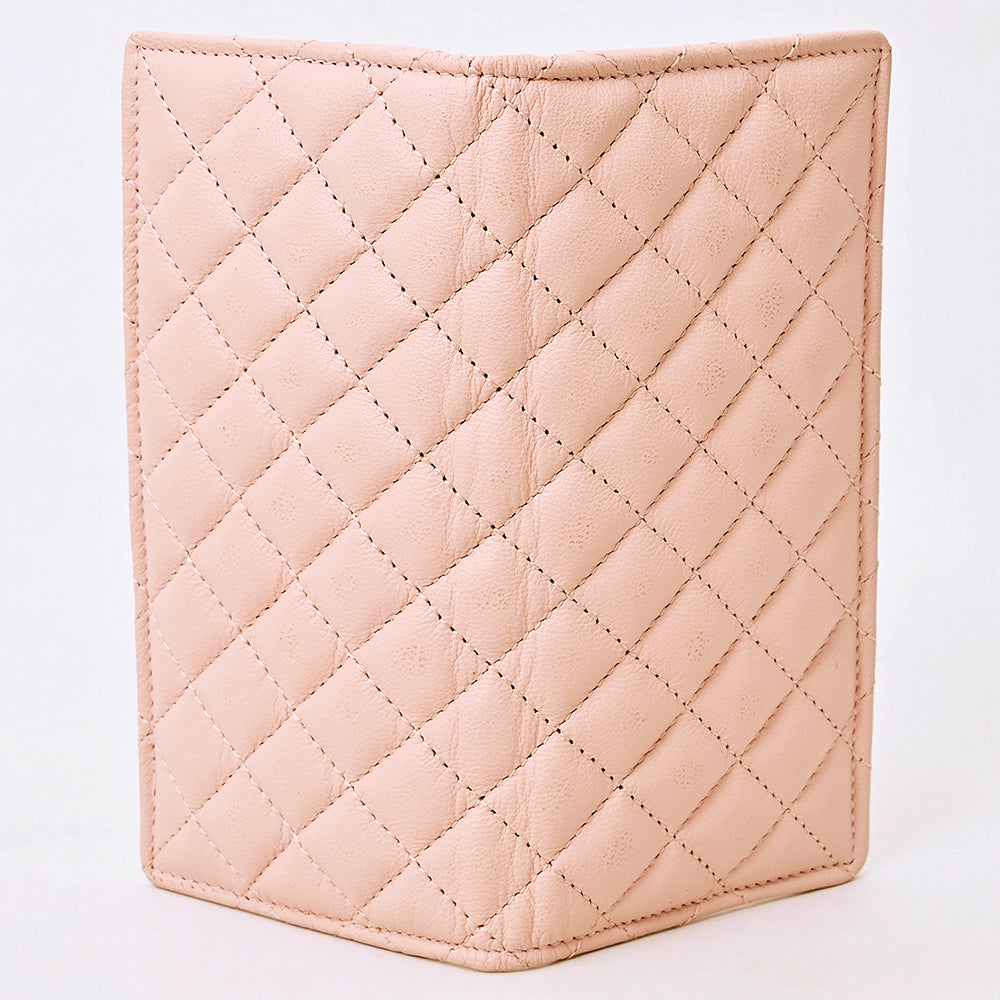 NMBGM221 Never Mind Diamond Quilted Leather Long Bifold Wallet