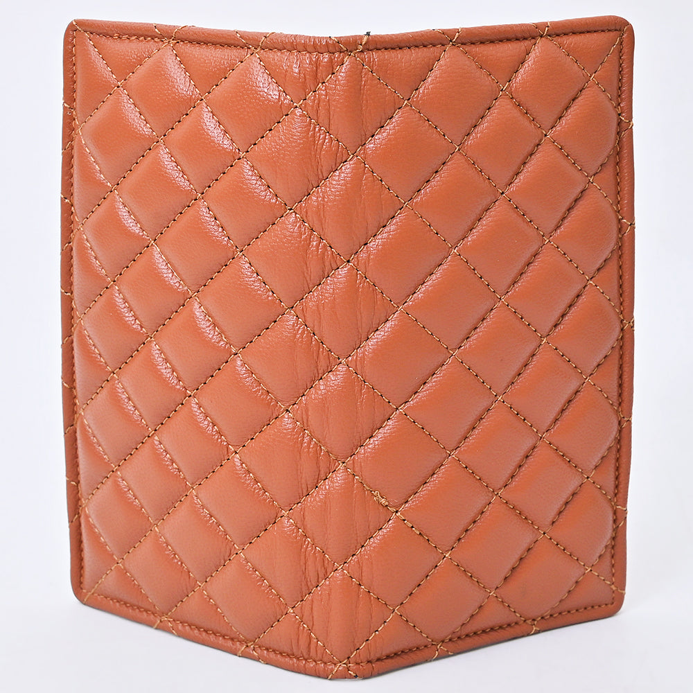 NMBGM221 Never Mind Diamond Quilted Leather Long Bifold Wallet